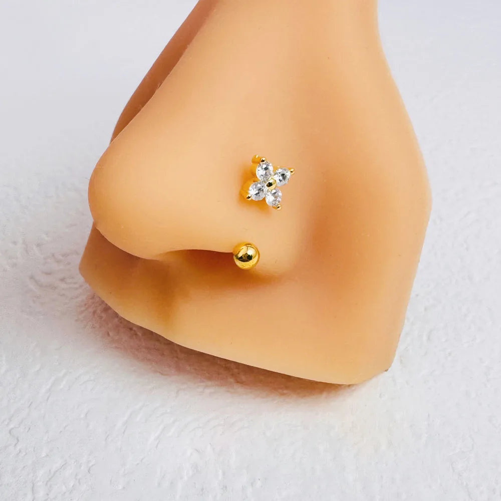 14K Gold Plated Stainless Steel Piercing Jewelry for Women