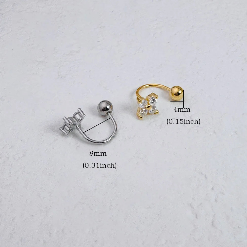 14K Gold Plated Stainless Steel Piercing Jewelry for Women
