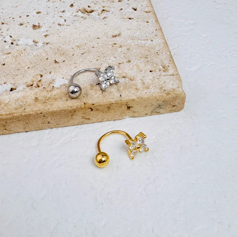 14K Gold Plated Stainless Steel Piercing Jewelry for Women