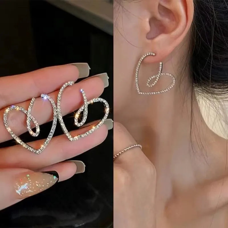 2026 Trending Luxury Crystal Cross Stud Earrings