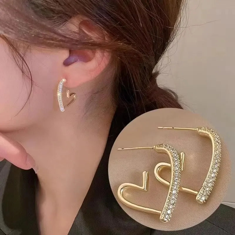 2026 Trending Luxury Crystal Cross Stud Earrings