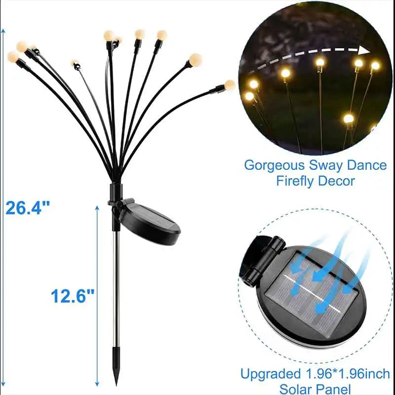 Solar Firefly Garden Lights – Waterproof Swaying LED Outdoor Lights