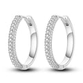 Woman Earring 925 Sterling Silver Original Hoop