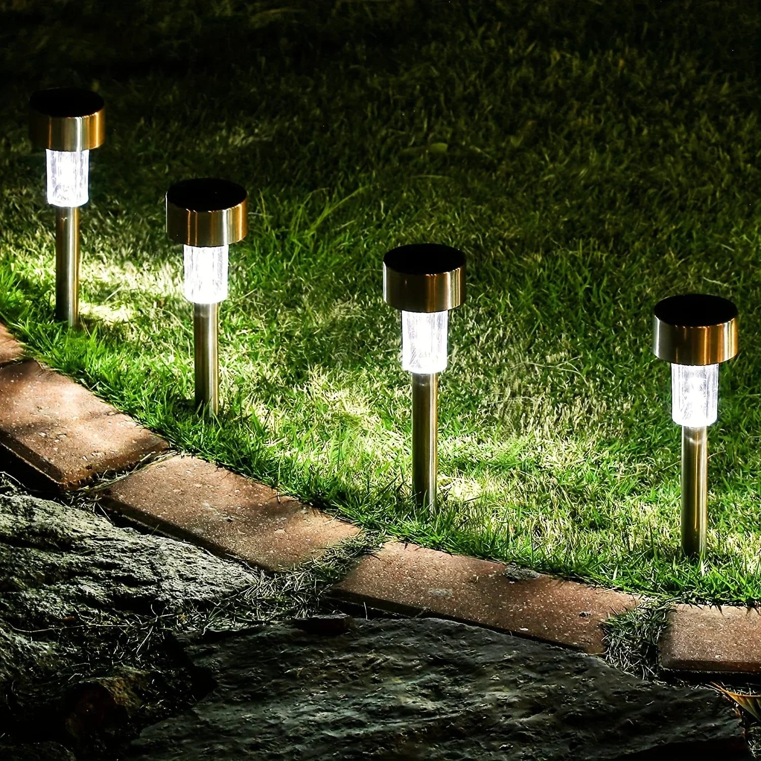 Solar LED Landscape Pathway Lights – Waterproof Outdoor Garden Lights (20 Pack)