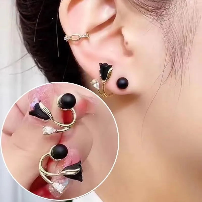 2026 Trending Luxury Crystal Cross Stud Earrings