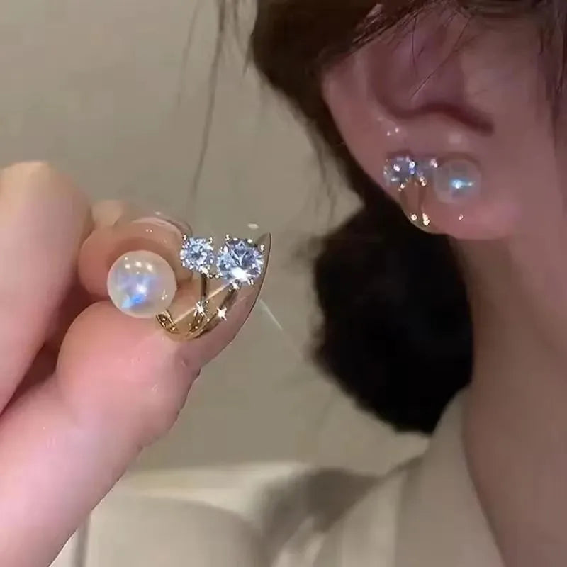 2026 Trending Luxury Crystal Cross Stud Earrings