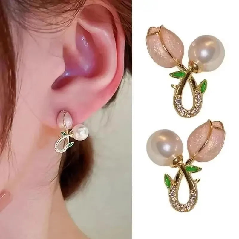 2026 Trending Luxury Crystal Cross Stud Earrings