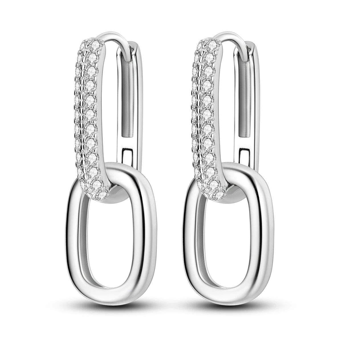Woman Earring 925 Sterling Silver Original Hoop