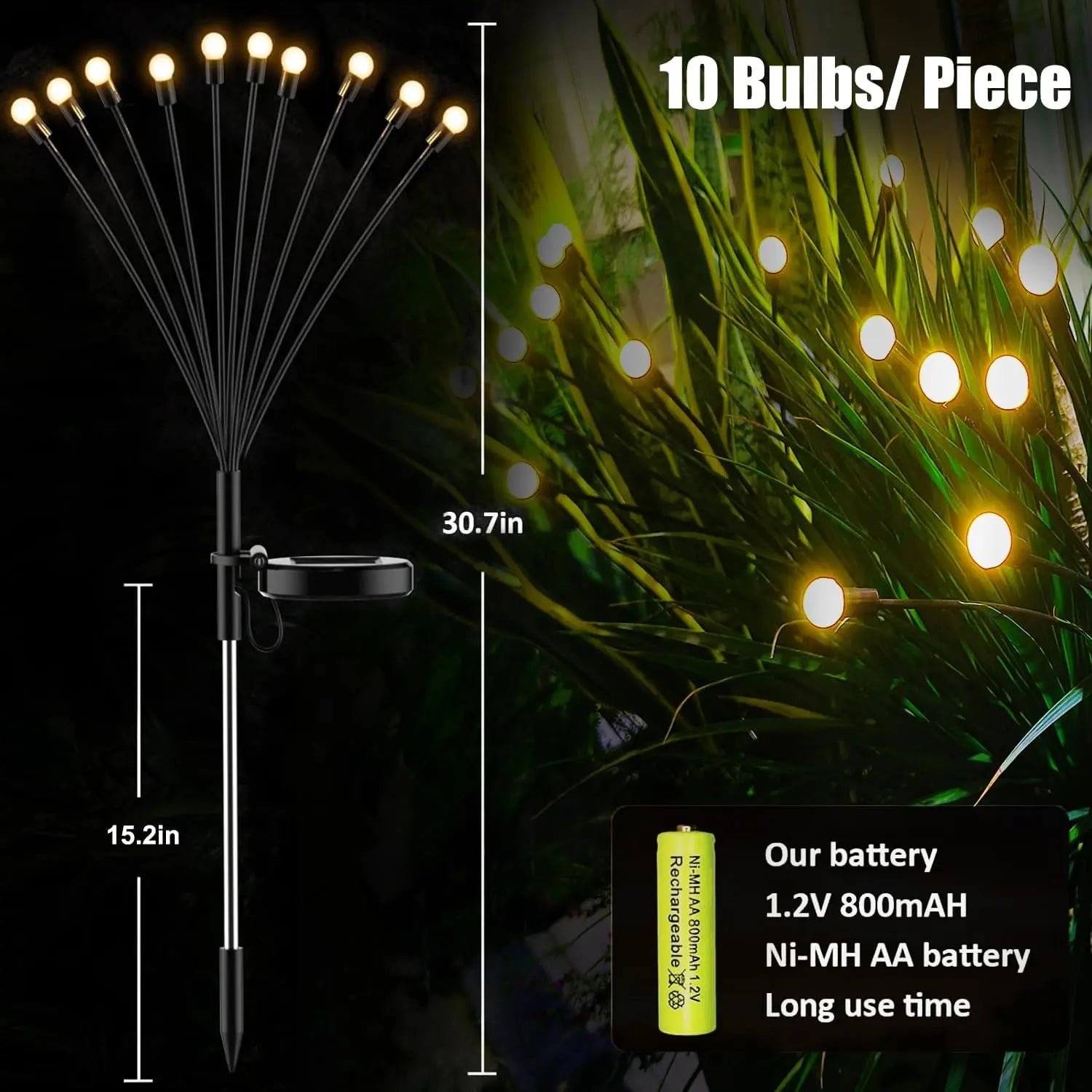 Solar Firefly Garden Lights – Waterproof Swaying LED Outdoor Lights
