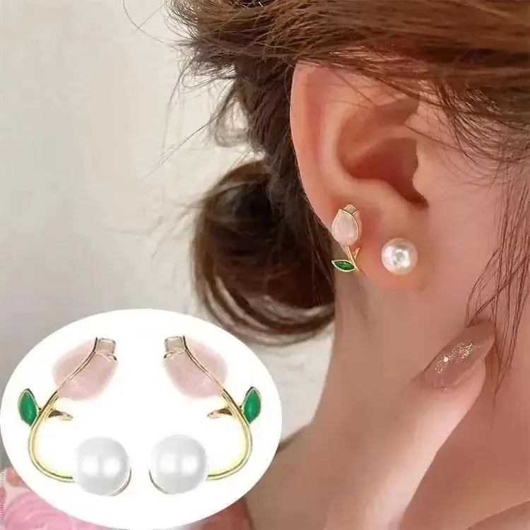 2026 Trending Luxury Crystal Cross Stud Earrings