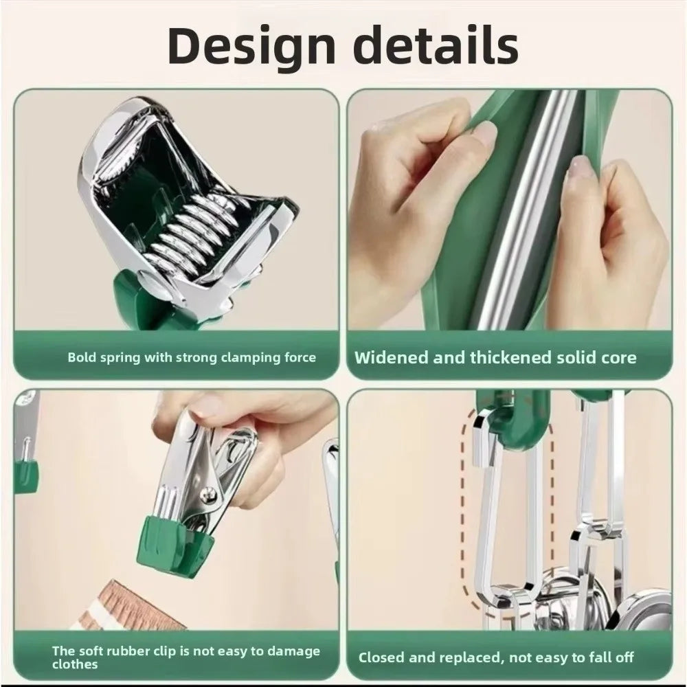 20 Clip Capacity Clothes Drying Rack