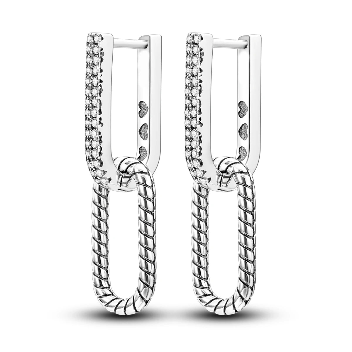 Woman Earring 925 Sterling Silver Original Hoop