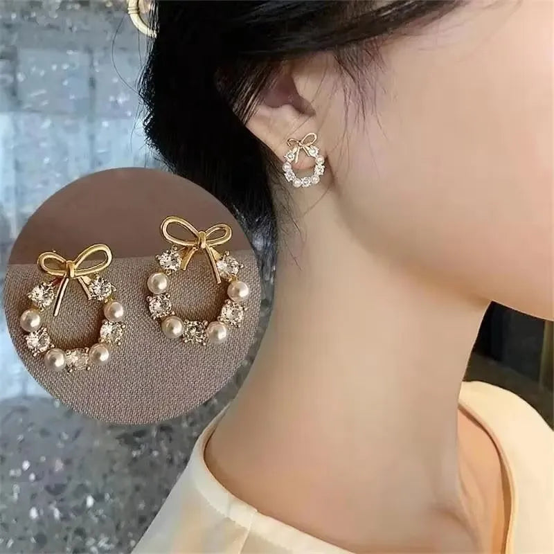 2026 Trending Luxury Crystal Cross Stud Earrings